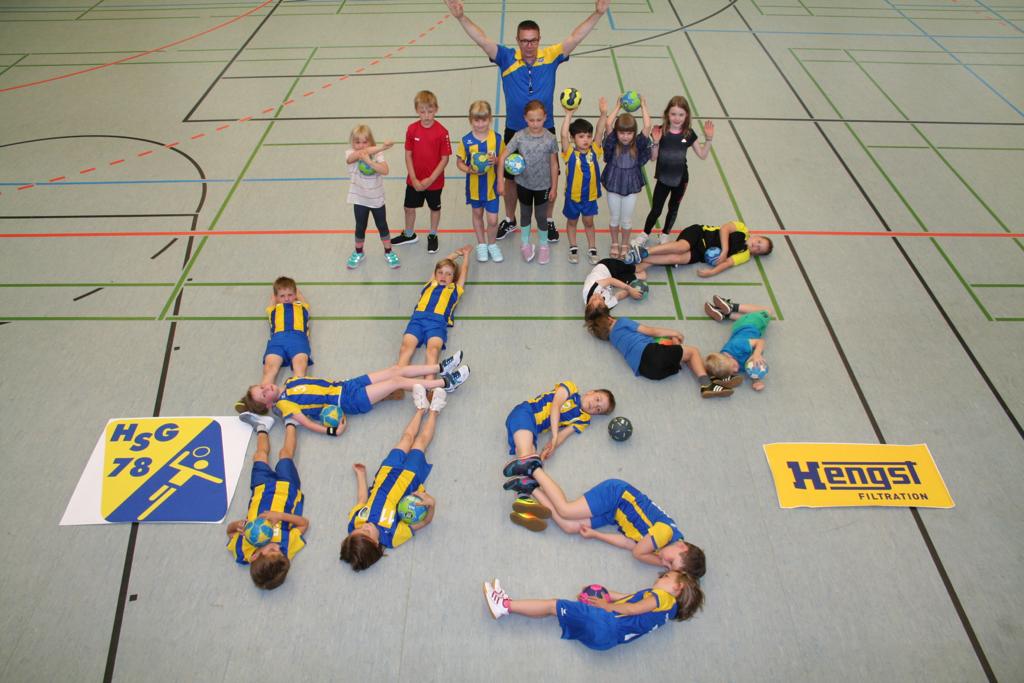 Hanball Münster HSG Gremmendorf Angelmodde Minis Trikots Sponsor Hengst